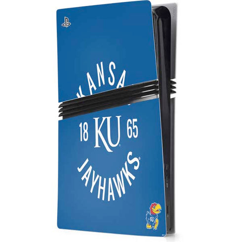 University of Kansas Jayhawks KY 1865 PS5 Pro Console Skin